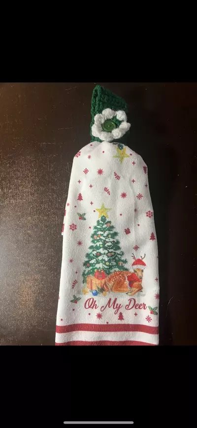 plant/Holiday Tea Towels | Handmade | Crochet-0-thumbnail