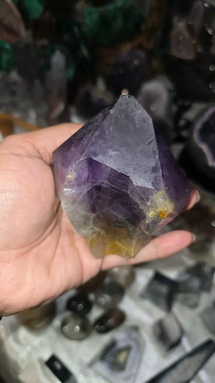 plant/Natural Raw Amethyst Point-1
