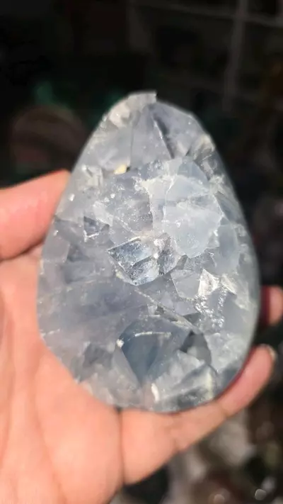 plant/Baby Blue Druzy Celestite Egg-0-thumbnail