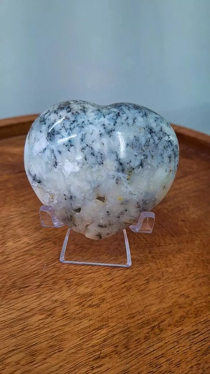 plant/C62 - Dendritic Agate Heart Crystal-0