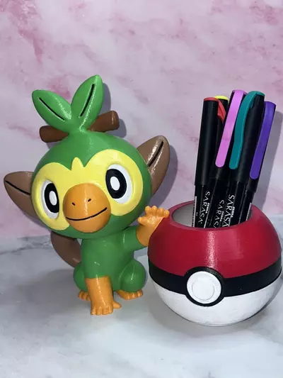 plant/Grookey Pokemon Flower Succulent Pot Planter 3D Printed Hand Painted WYSIWYG-1-thumbnail