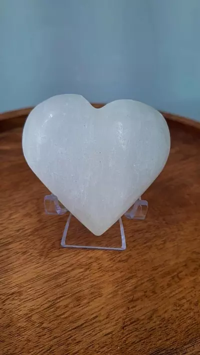 plant/C61 - Selenite Satin Spar Heart Crystal-0-thumbnail