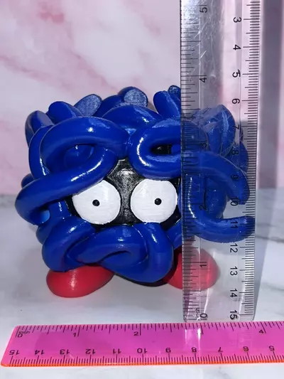 plant/Tangela Pokemon Flower Succulent Pot Planter 3D Printed Hand Painted WYSIWYG-3-thumbnail