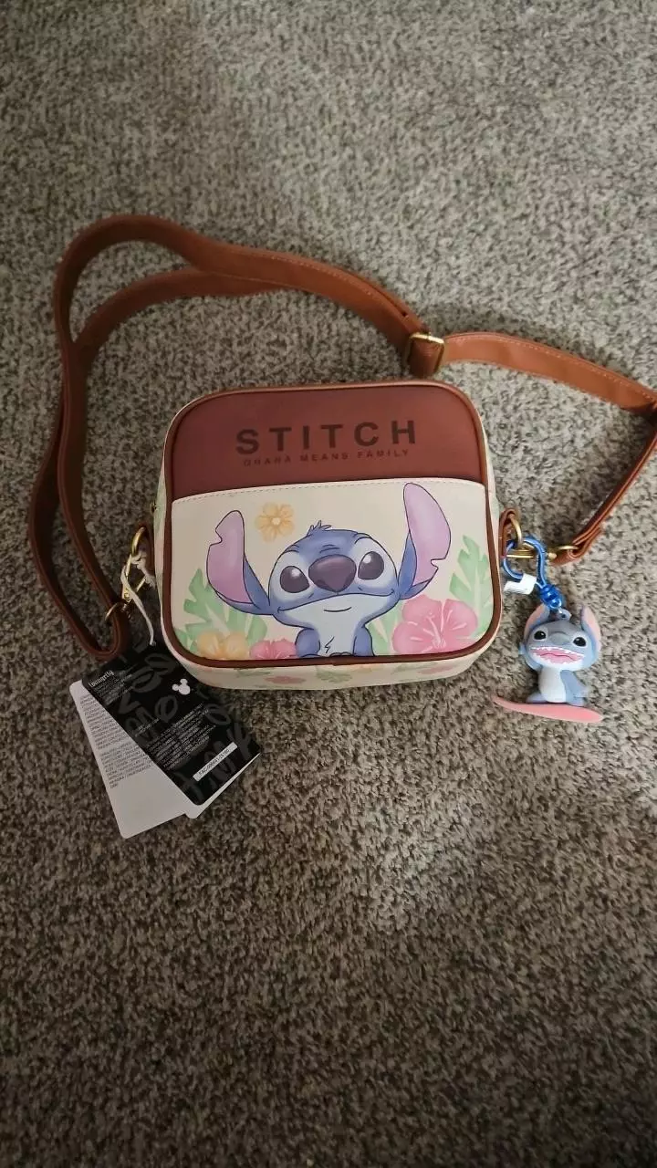 plant/DISNEY LOUNGEFLY Stitch w/ Stitch clip-on both items.-0