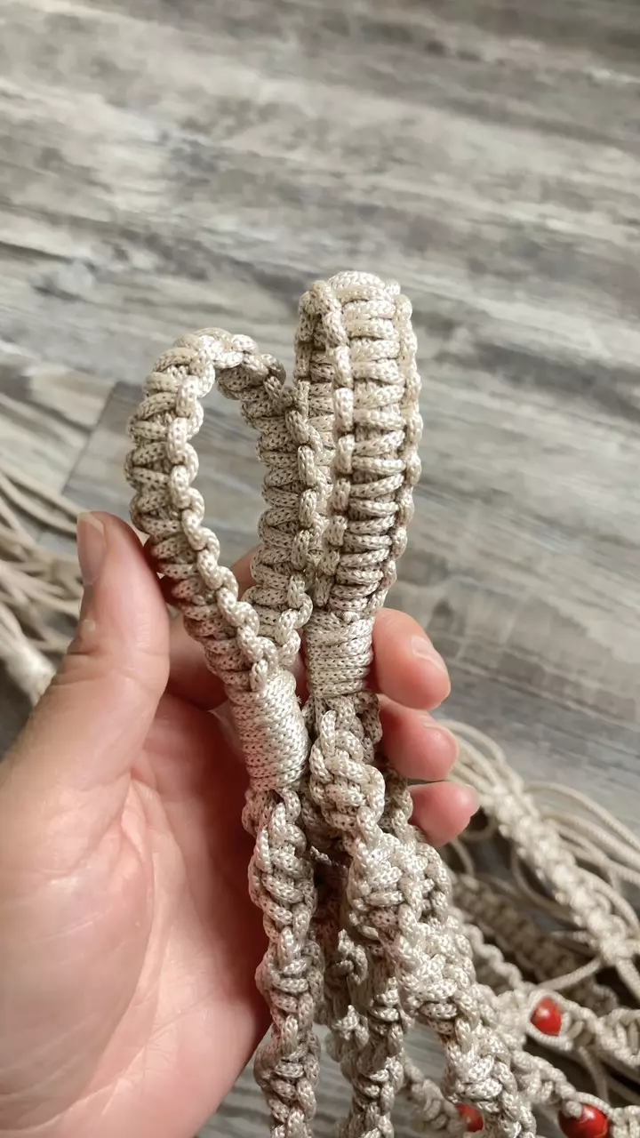 plant/2 pcs Handmade macrame plant hanger-0
