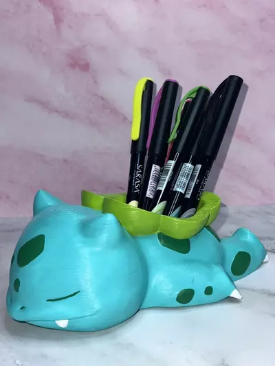 plant/Bulbasaur Pokemon Flower Succulent Pot Planter 3D Printed Hand Painted WYSIWYG-1-thumbnail