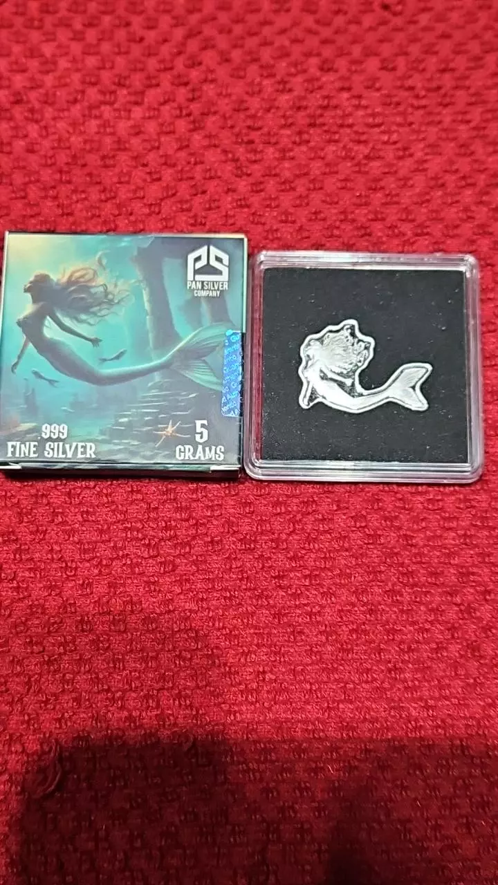 plant/5 gram .999 fine Silver Mermaid-0