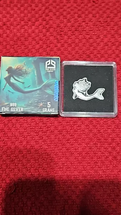 plant/5 gram .999 fine Silver Mermaid-0-thumbnail