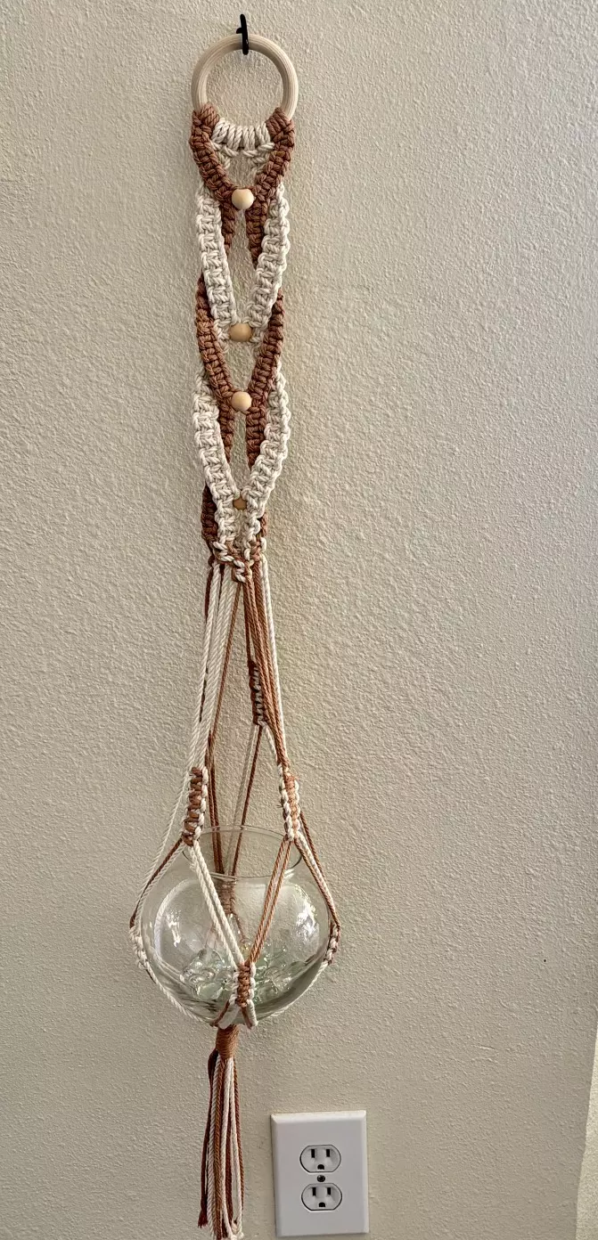 plant/1 pc Handmade macrame plant hanger-2