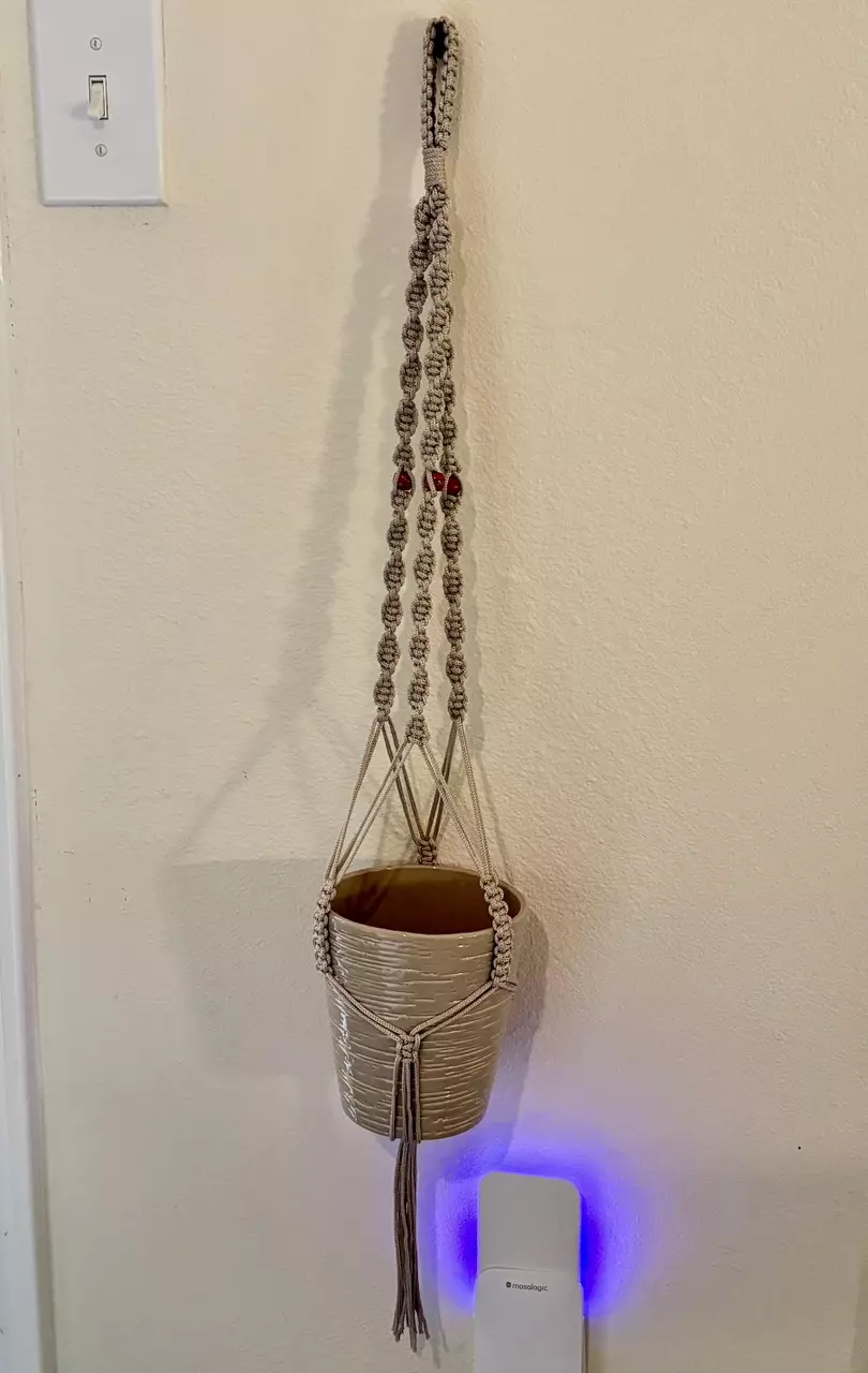 plant/2 pcs Handmade macrame plant hanger-2