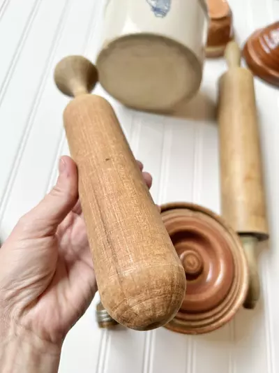 plant/Vintage wooden Pestle masher 10 1/2”-2-thumbnail