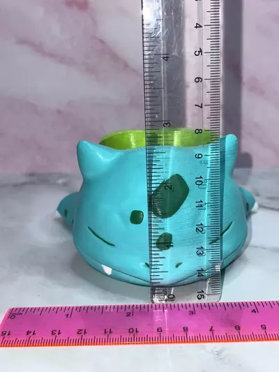 plant/Bulbasaur Pokemon Flower Succulent Pot Planter 3D Printed Hand Painted WYSIWYG-3-thumbnail