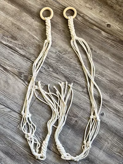 plant/2pcs Handmade macrame plant hanger-1-thumbnail