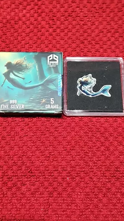 plant/*RARE* 1 of 300 colorized 5 gram .999 fine Silver Mermaid-0-thumbnail