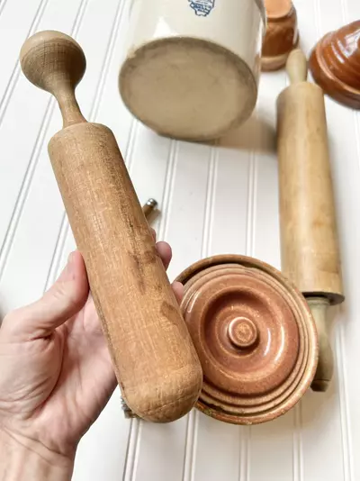 plant/Vintage wooden Pestle masher 10 1/2”-3-thumbnail