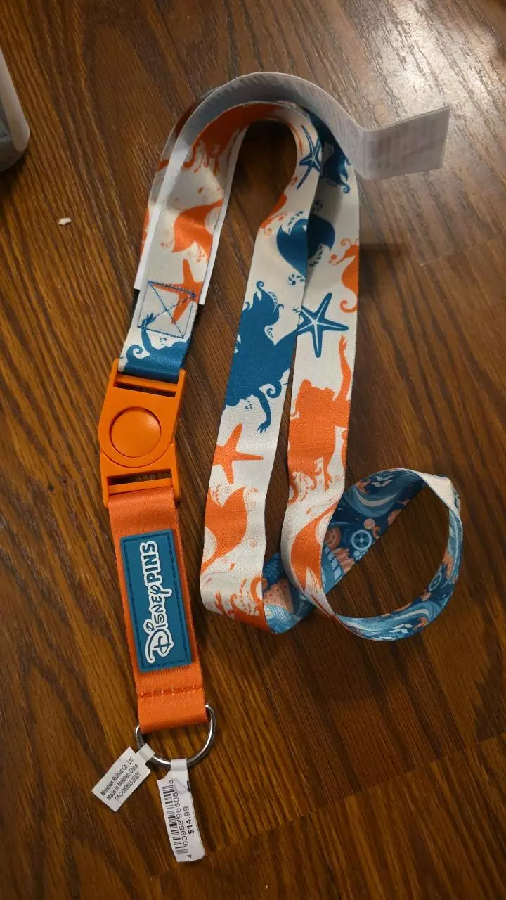 plant/Dinsey Parks The Little Mermaid Pin Lanyard-0