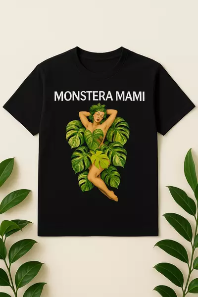 free_shipping/🌿 MONSTERA MAMI T-Shirt | Front + Back Design | S–2XL-0-thumbnail