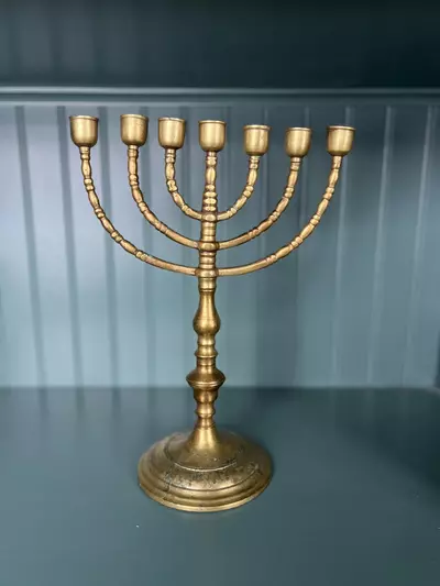 plant/Large Solid Brass Menorah-0-thumbnail