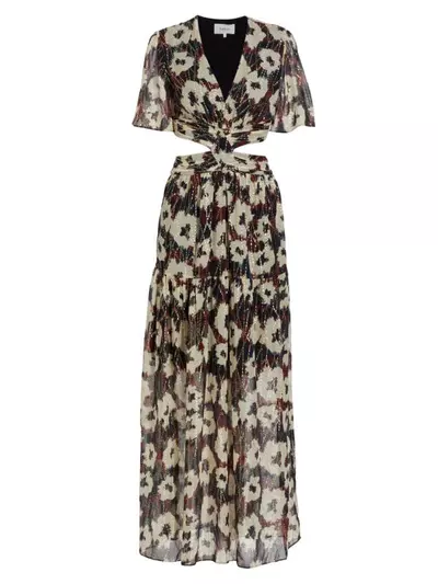 plant/BA&SH Robe Kandy Floral Cut Out Maxi Dress NWT Small MSRP $660-3-thumbnail