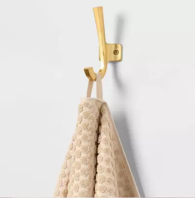 plant/Threshold 6 pc Performance Plus Textured Dot Bath Towel Set in Khaki NWT "54x30"-6-thumbnail