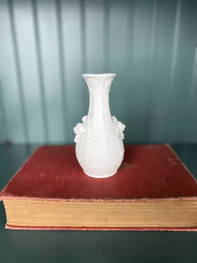 plant/Parian Ware / Bisque Style Bud Vase-1-thumbnail