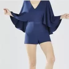 plant/BCBGMAXAZRIA Dark Navy Ink Idina Romper NWT X Small MSRP $248-2-thumbnail