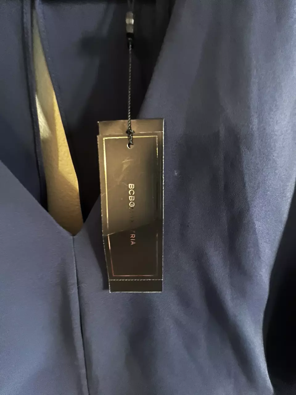 plant/BCBGMAXAZRIA Dark Navy Ink Idina Romper NWT X Small MSRP $248-7