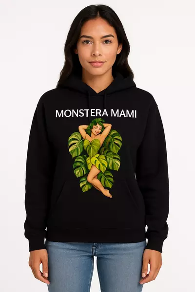 free_shipping/🌿 MONSTERA MAMI HOODIE | Front + Back Design | S–2XL-0-thumbnail