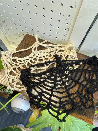 plant/Spider Web Crochet Bandana-0-thumbnail