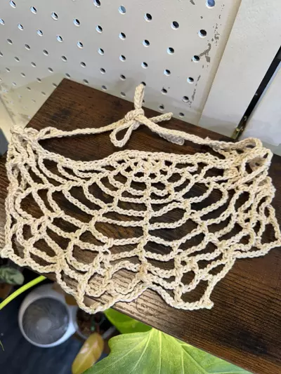 plant/Spider Web Crochet Bandana-1-thumbnail