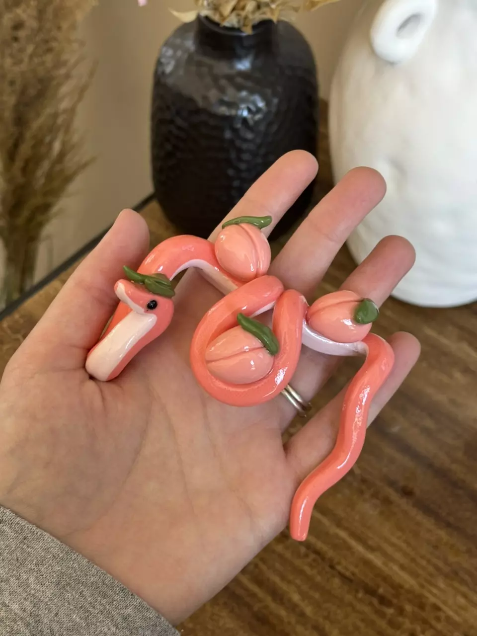 plant/Peach Snake Plant Pot Decor-1