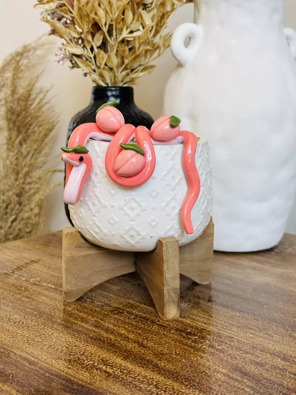 plant/Peach Snake Plant Pot Decor-0