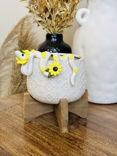 plant/Sunflower Snake Plant Pot Decor-0-thumbnail
