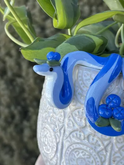 plant/Blueberry Snake Pot Perch - Plant Pot Decor-6-thumbnail