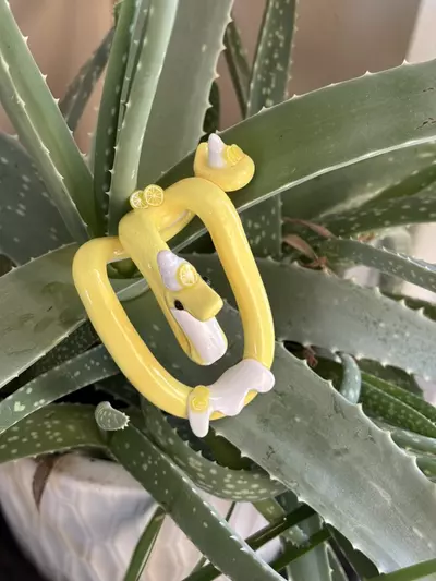 plant/Lemon Meringue Snake Pot Perch - Plant Pot Decor-7-thumbnail