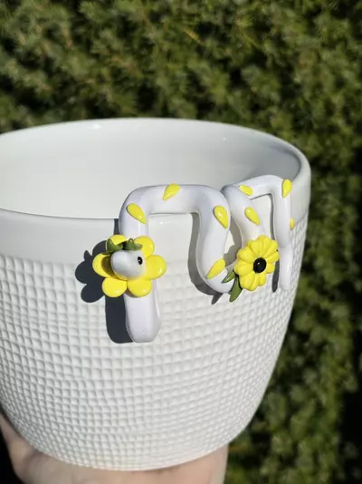 plant/Sunflower Snake Plant Pot Decor-2-thumbnail