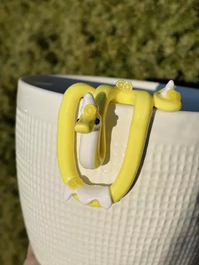 plant/Lemon Meringue Snake Pot Perch - Plant Pot Decor-4-thumbnail