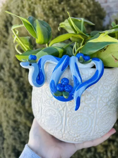 plant/Blueberry Snake Pot Perch - Plant Pot Decor-3-thumbnail