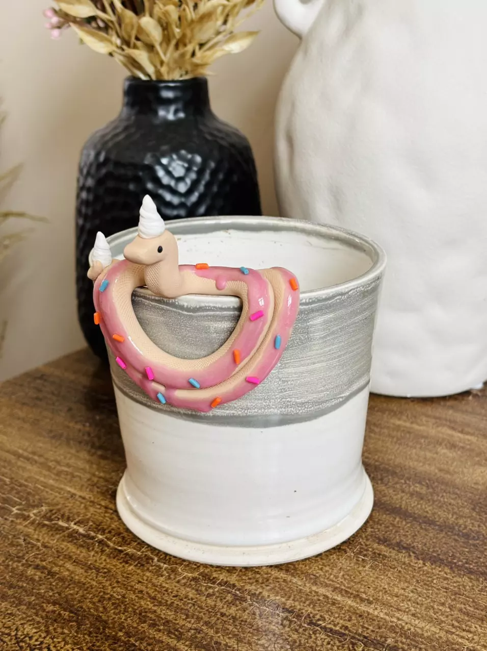 plant/Donut Snake Pot Perch - Plant Pot Decor-0