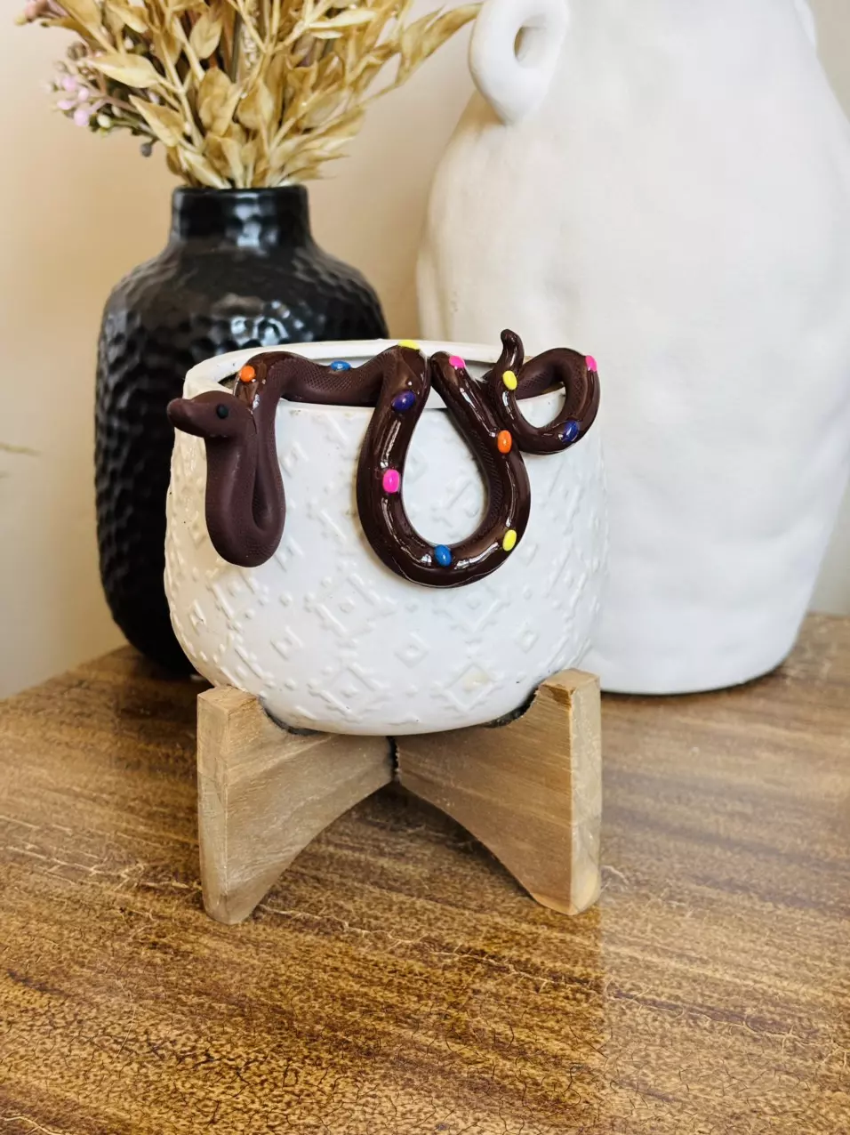 plant/Rainbow Brownie Pot Perch - Plant Pot Decor-0