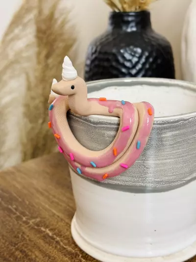 plant/Donut Snake Pot Perch - Plant Pot Decor-2-thumbnail