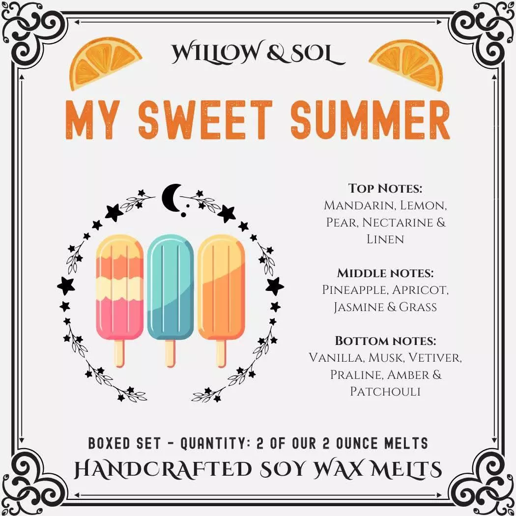 plant/Orange Dreamsicle Soy Wax Melts (2 for $7)-2