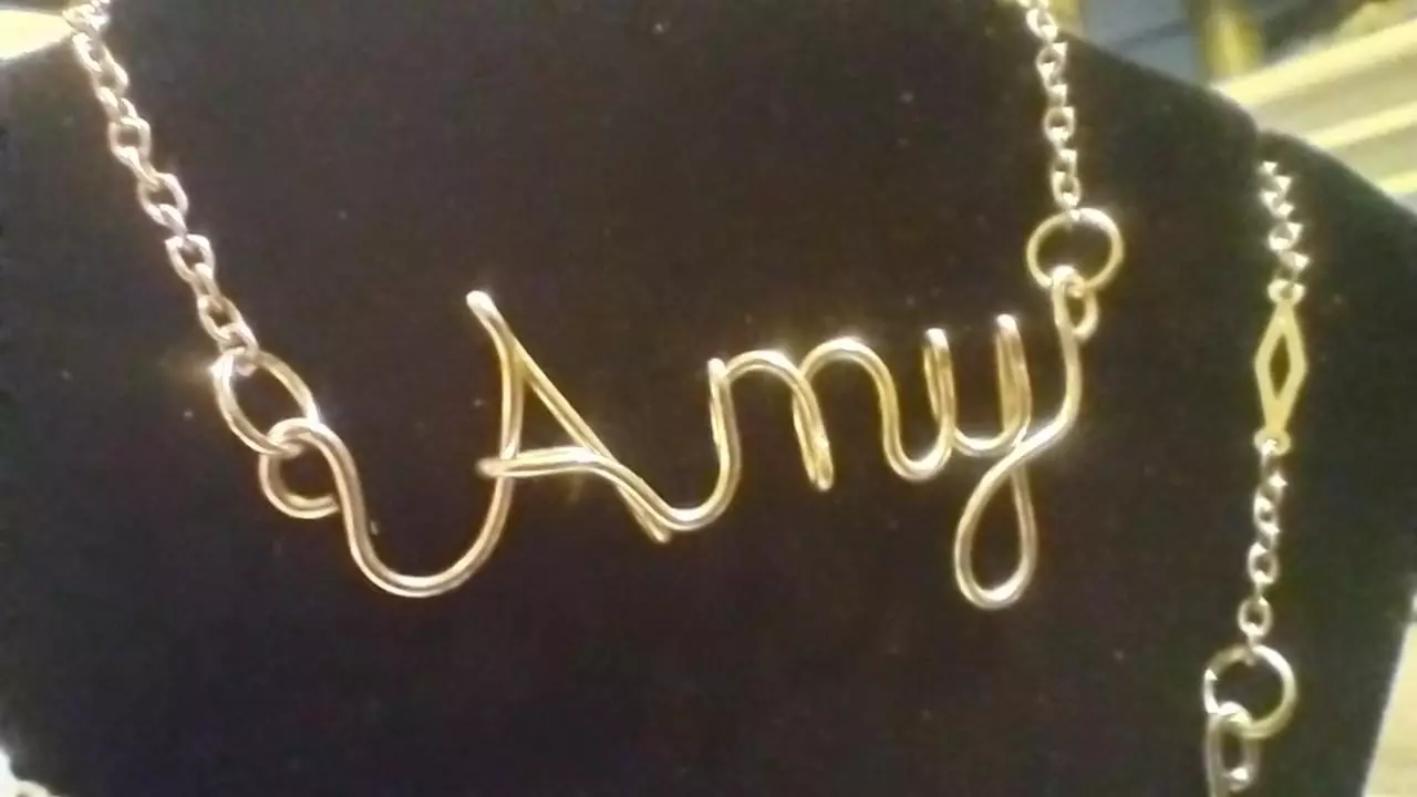 plant/Steel personalized necklace.-1