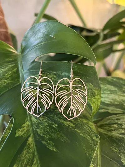 plant/Monstera leaf earring-0-thumbnail