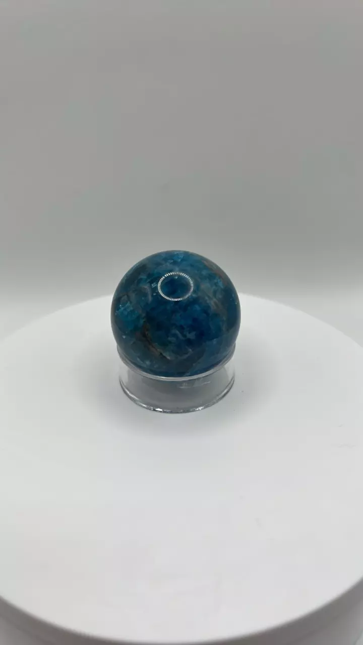 plant/Blue apatite sphere 335-0