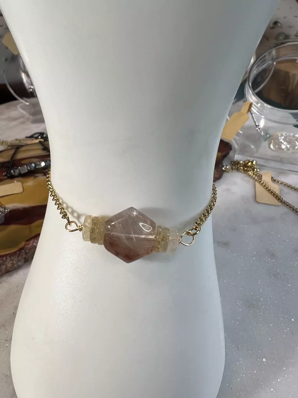 plant/Rutalated quartz and golden rutile quartz bracelet wow!-0