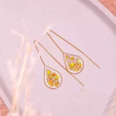 plant/Ánh Dương - Gold Glitter Ear Threaders-1-thumbnail