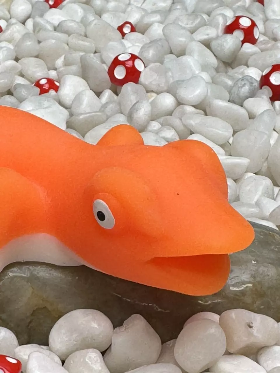 plant/Squishy, jiggly - gecko - white/orange stress relieve toy-0