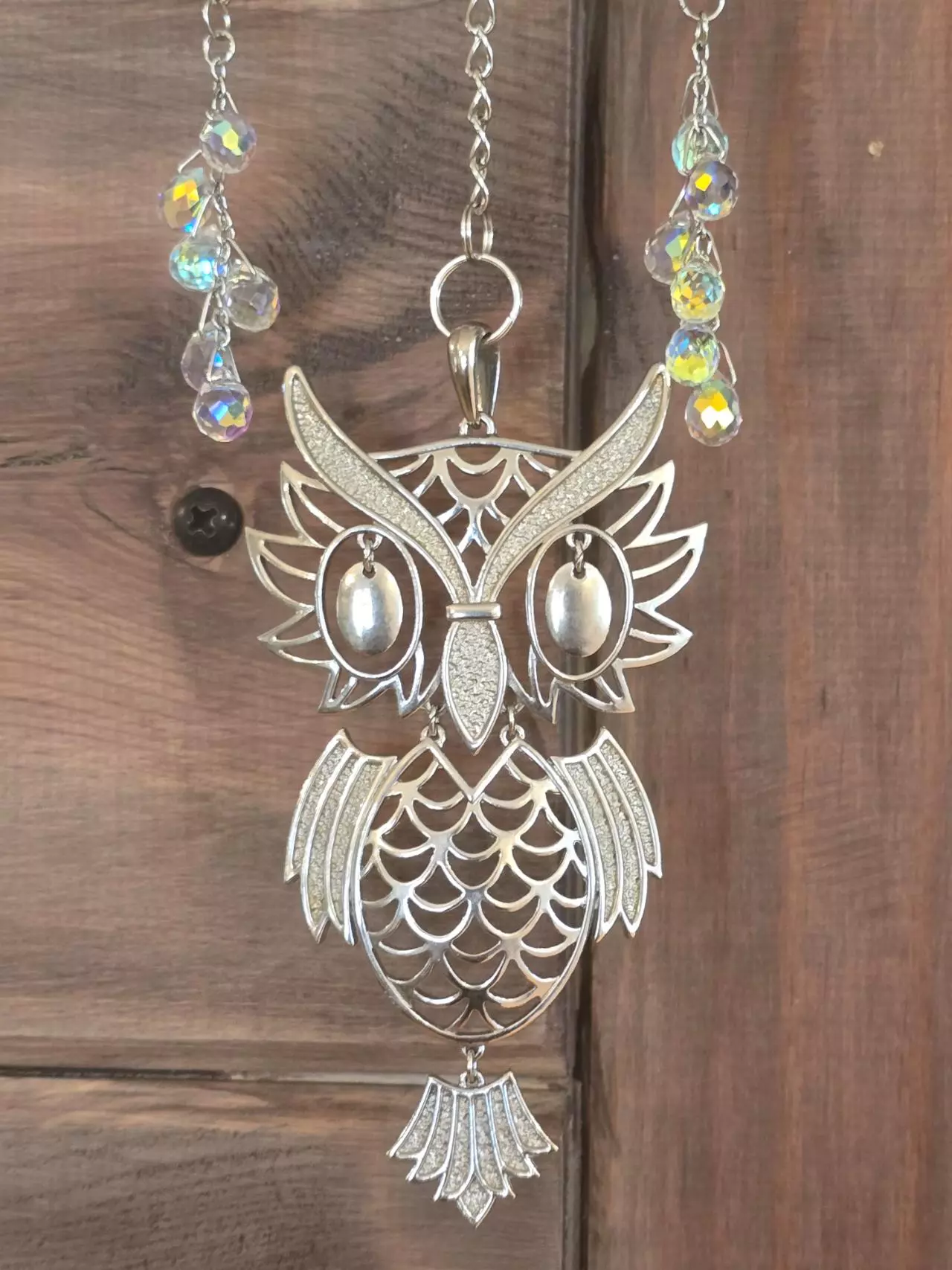 plant/Driftwood Owl Wall Hanging-1