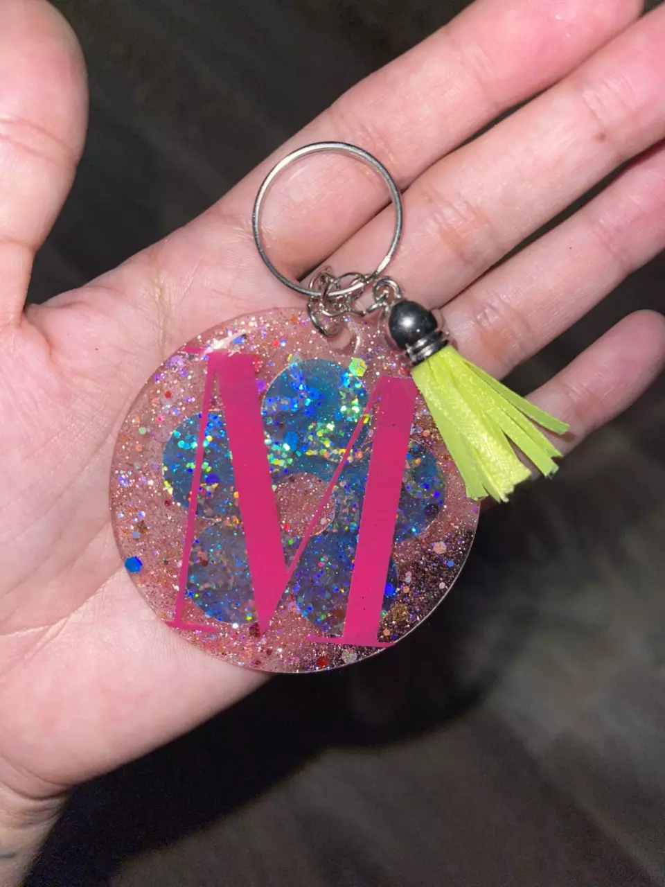plant/Personalized resin keychains - customizable ❤️-0